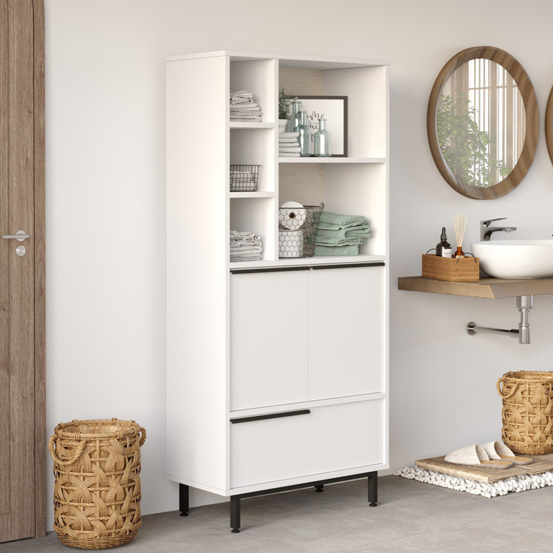 Armoire de salle de bain, Blanc
