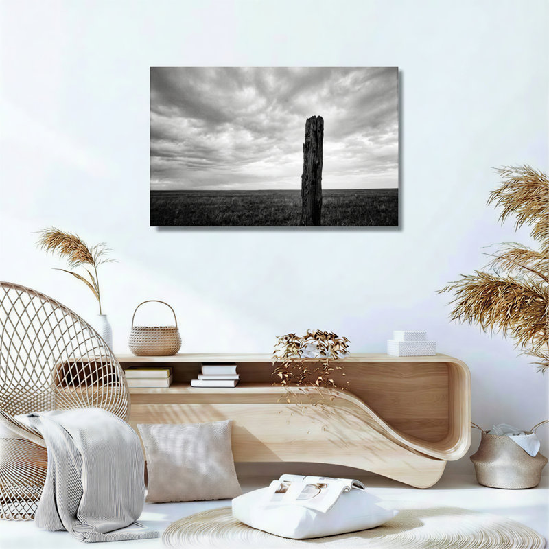 Ensemble de 1 tableau sur toile représentant un champ de ciel, 16"H x 24"W, Toile tendue