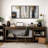 Grunge Abstract Paint Stroke Effect Tan Gray Neutral Organic Modern Pictures Framed Canvas Abstract Living Room Wall Art Painting Print-119460493-73227845