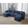 Bustamante Modern Corduroy 6-seater U Shaped Modular Sectional Sofa With Reversible Chaise