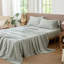 Ensemble de draps 100% coton lavé MooMee-118739900-121119068