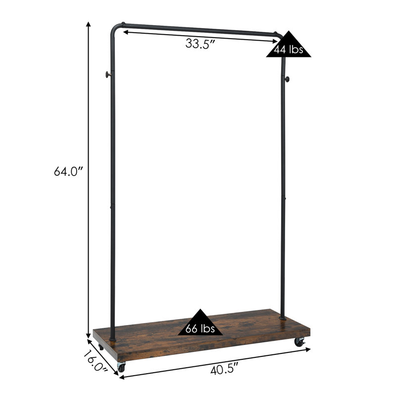 40.5'' Metal Clothing Rack