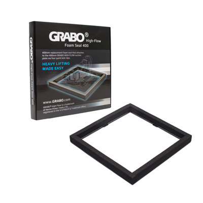GRABO HighFlow Foam Seal 400 for Vacuum Lifter, 16 x 16 in Pad, 242 lb Capacity