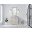 Boston 36 In. W X 22 In. D Right Offset Sink Bathroom Vanity In Fine Grain With 2 In. Venatino Quartz