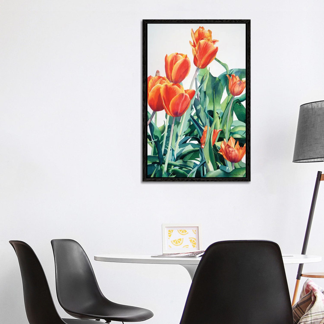 What About Those Crazy Tulips von Diana Miller-Pierce - Galerie-verpackte Leinwand Giclée auf Leinwand