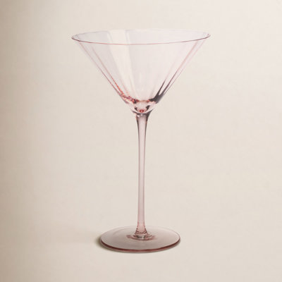 Boulder Ribbed Martini Glass