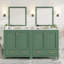 Ensemble de meuble-lavabo de salle de bain avec double meuble-lavabo séparé et miroir à tiroirs non inclus-489048282