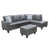 Similicuir gris est en rupture de stock