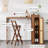 Luxury-Style Bamboo Wicker Rectangular Bar Table