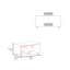 Table basse, 4 roulettes, 1 tablette