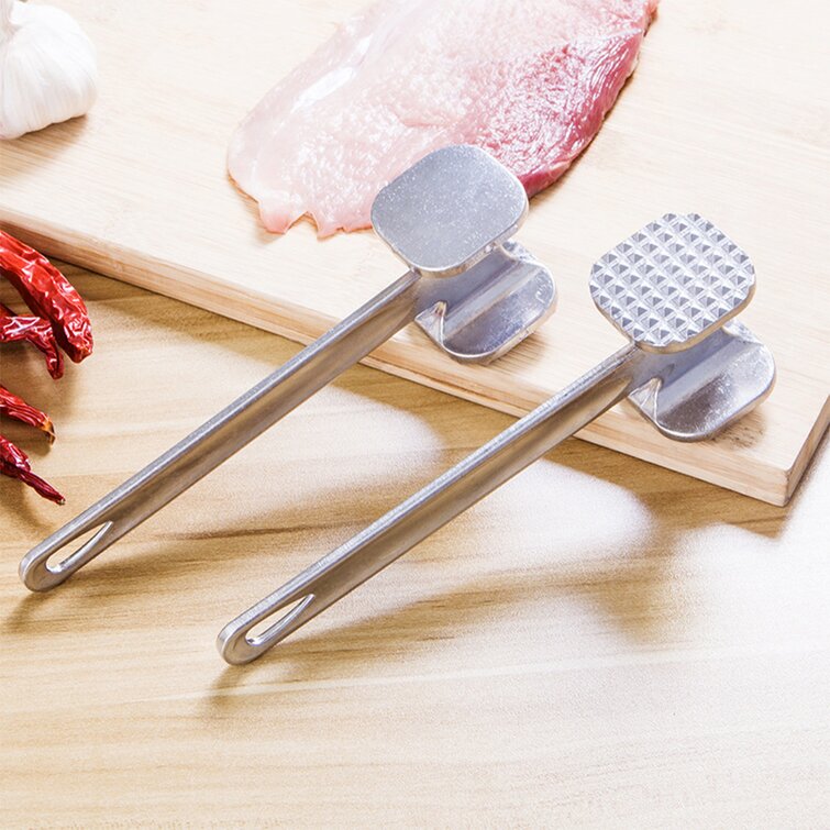 Pounder Flattener Dual-Sided Meat Chicken Pounder Meat Hammer, Stainless  Steel Tenderizer Meat Pounder Food Meat Beater Meat Smasher Tool For Home  Cooking Supplies Kitchen Tool 