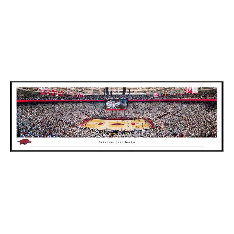 " Arkansas Razorbacks ",  Standard Frame, No Mat, 15" H x 41.5" W x 0.88" D