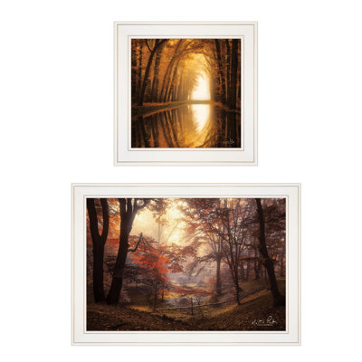 "Nature's Reflections", art mural encadré 2 pièces pour décoration intérieure par Martin Podt
