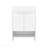 Floor Vanity With Four Drawers And Two Open Shelves, White