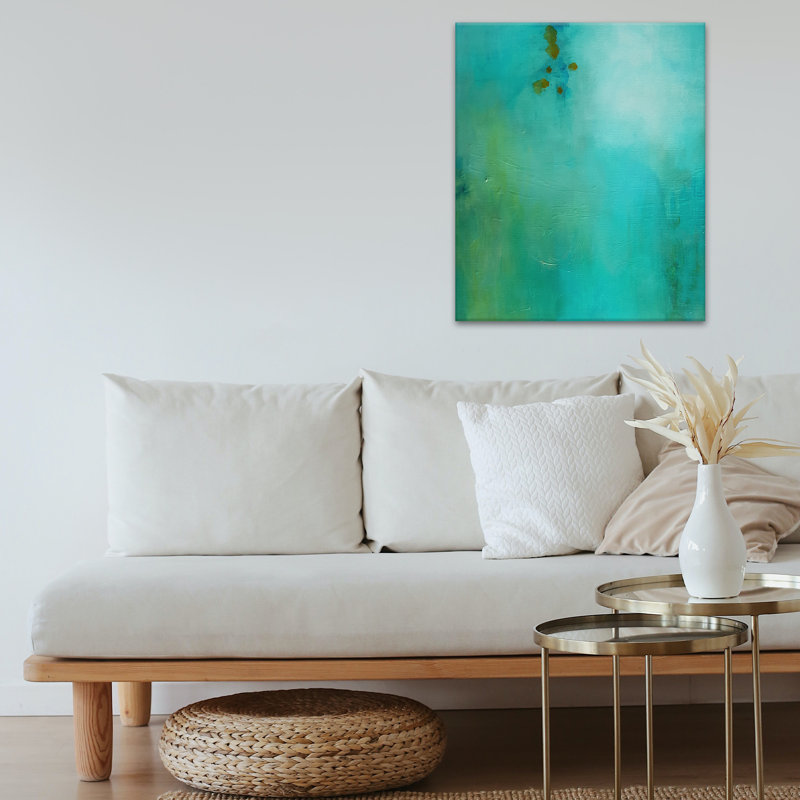 «Fortuitous», art mural sur toile tendue par Karen Moehr, H 12 po x l 8 po