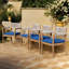 Ensemble de chaises de salle à manger en bois d'acacia de qualité supérieure - Ensemble de 4 cordes résistantes aux intempéries-1018356779