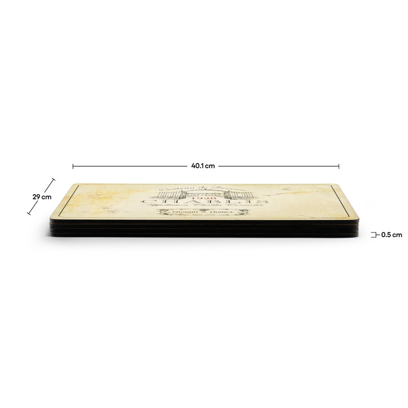 Napperon 15,7 po x 11,7 po Pimpernel Vin De France