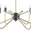 Lustre ajustable moderne en métal 6 lumières Gracie Mills Houston