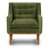 Gus Distressed Velvet Fabric Lounge Chair-354152201