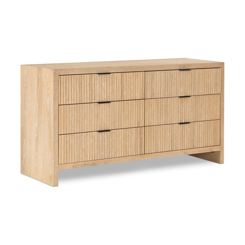 Rivah 60'' W 6 - Drawer Dresser, Natural