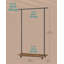 Albhie 99cm Rolling Clothing Rack-34745627