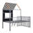 Metal Twin Size Loft Bed With Intriguing Roof, Window & Mesmerizing Window, Roof-470147400