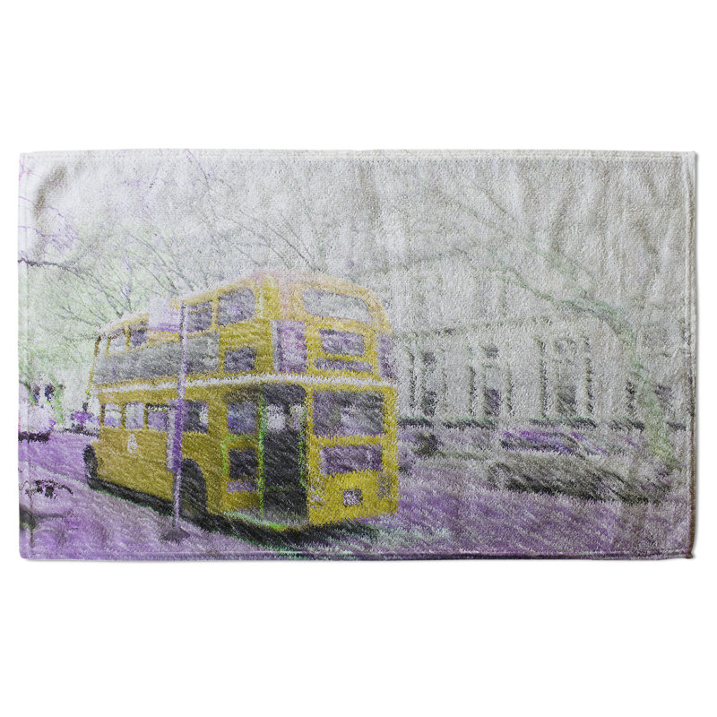 Niliyah Polyester Shower Curtain Set, Yellow