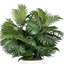 Faux Palm Plant in Fiberstone Planter