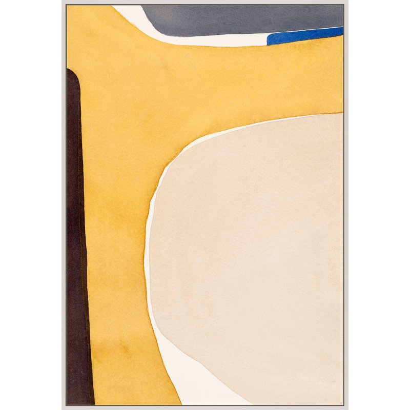 Hint Of Cobalt Print by Julia Balfour, White Picture Framed Canvas, 30" H x 21" W x 1.25" D