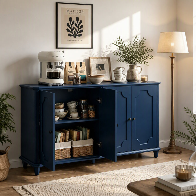 Buffet Farmhouse Vintage, Bleu