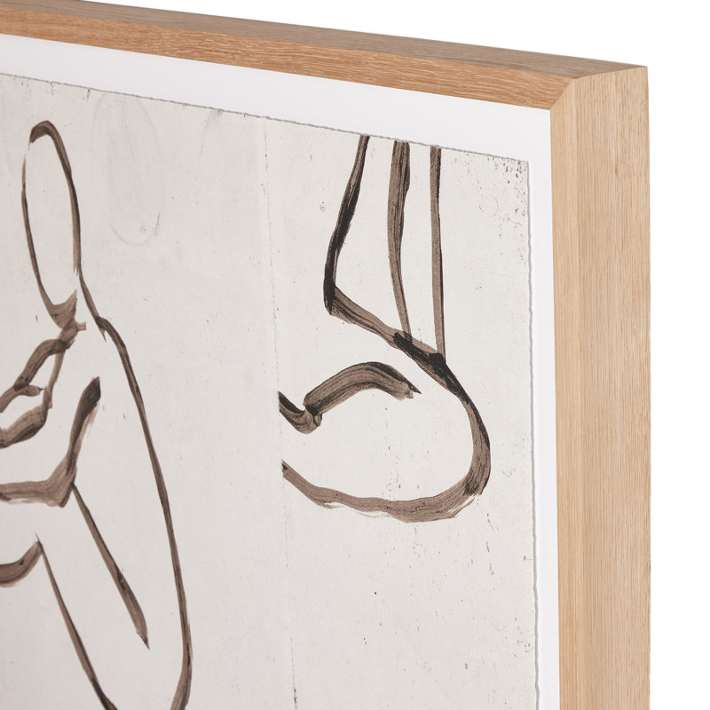 Figure Study Print by Coup D'Esprit, 40" H x 30" W x 2.5" D