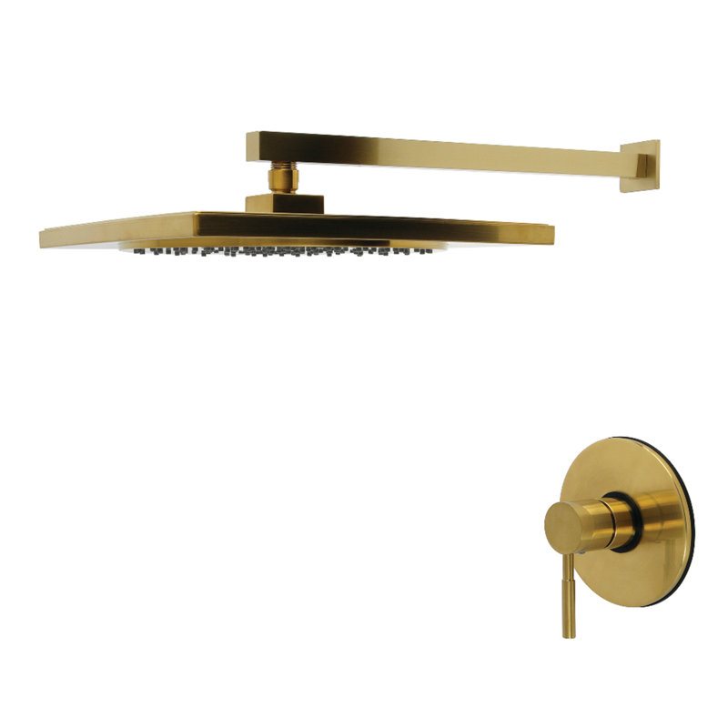 Kingston Brass Concord Single-Handle Pressure Balanced Shower Faucet, Brushed Brass