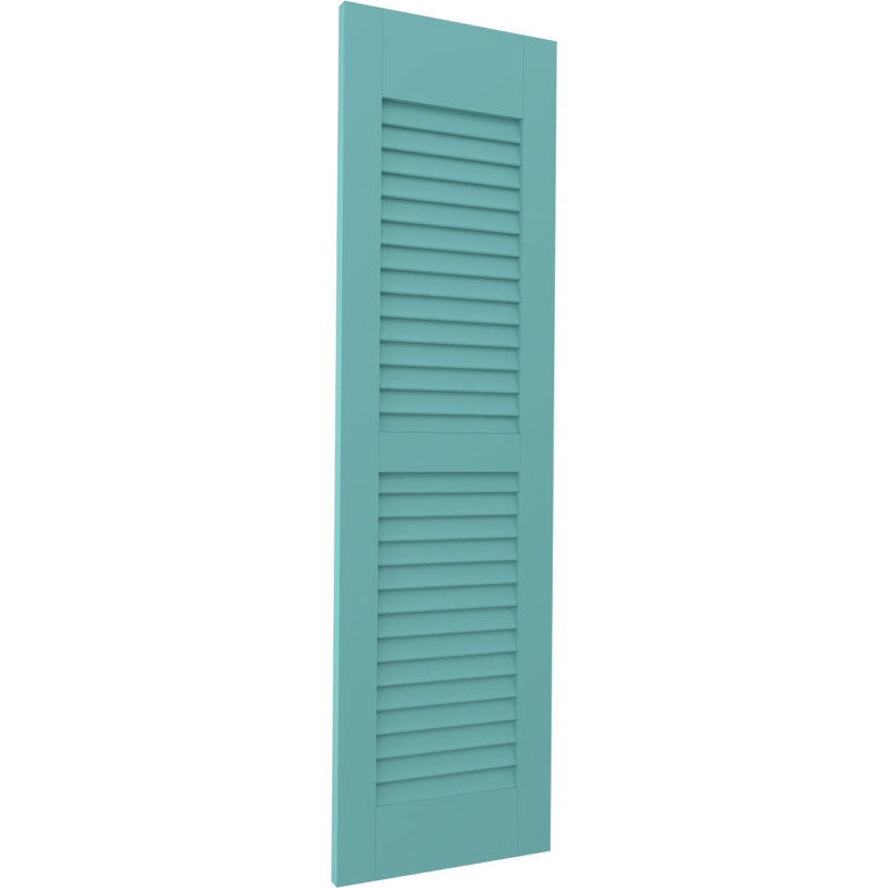 Deux volets à persiennes égales Americraft (par paire), Turquoise pur, 12", 41"