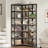 Kelsch Reversible Corner Bookcase, L-Shaped Bookshelf-1119056842