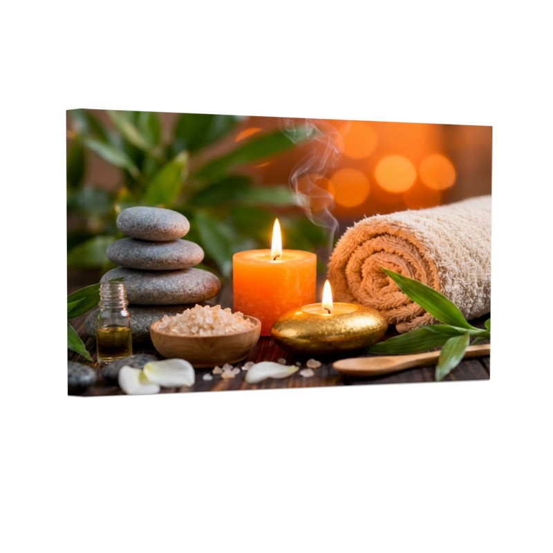 Bougie à l'huile Fashion Spa Stones, H 16 po x l 24 po