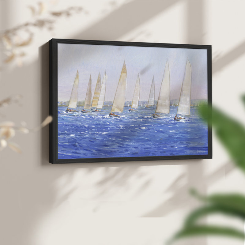 Événement de voile I - impression encadrée - réarmable, Noir, noir, noir, noir, H 16 po x l 20 po