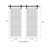 Sliding Double Barn Doors with Hardware Planum 0888 Painted White with Frosted Glass 13FT Rail Hangers Sturdy Set Modern Solid Panel Interior Hall Bedroom Bathroom Door-36" x 96" (2* 18x96)-Black Rail-87391318