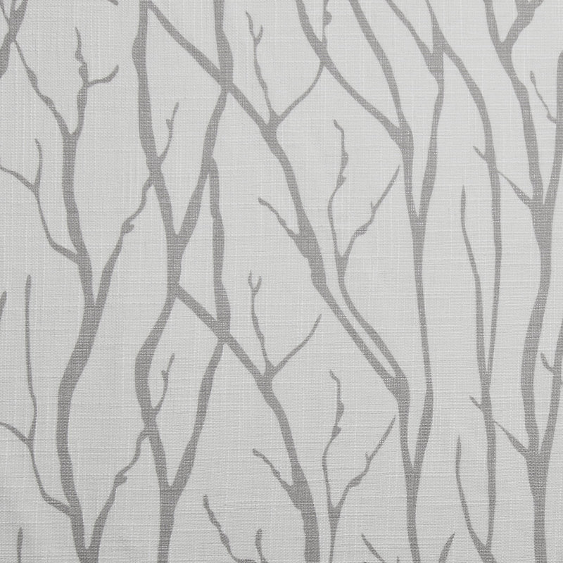 Oakdale Dove Gray Light-Filtering Polyester Linen Window Curtain Panels, 96" x 54"