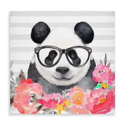 Panda with Glasses Tablecloth - Kids Art Decor for Home & Garden