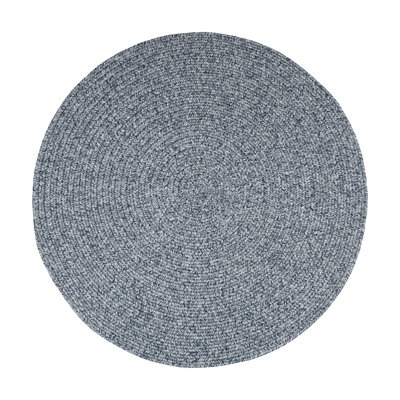 Tapis intérieur / extérieur bleu tressé Happel