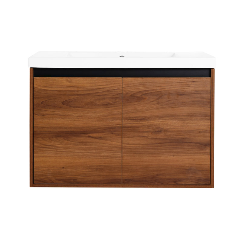 Bathroom Vanity With Resin Countertop Sink