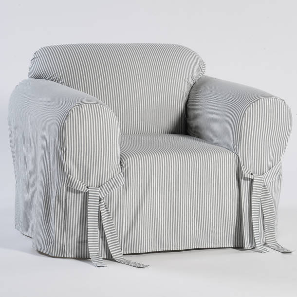 Sure Fit 100% Cotton T-Cushion Armchair Slipcover & Reviews | Wayfair