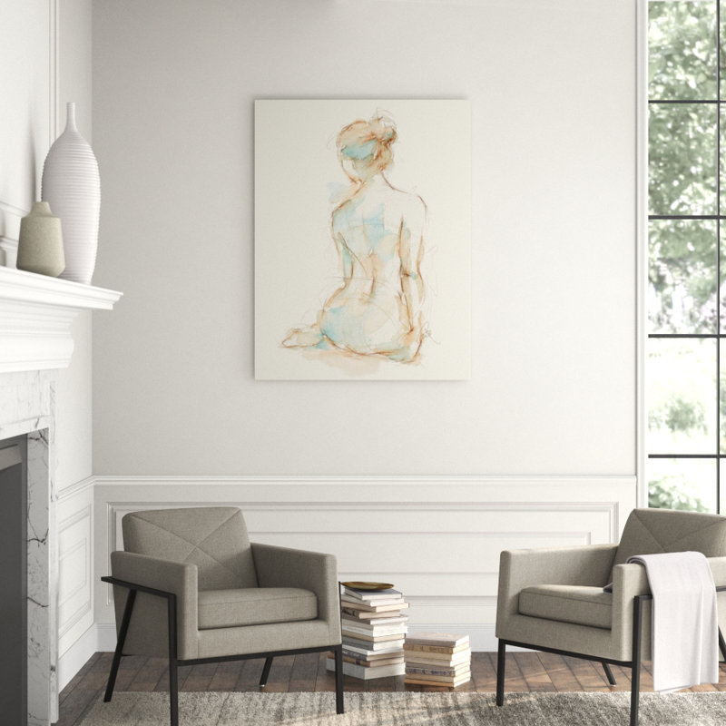 Gesture In Moment II Print by Janice Sadler, 39" H x 30" W, Glass Coat
