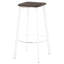 Carré de métal rétro vintage blanc et grain de 2, style industriel, hauteur fixe, repose-pieds, design, utilisation intérieure seulement, capacité de 250 lb par tabouret, assemblage requis, structure, utilisation,