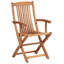 Set of 2 Garden Chairs with Cushions MAUI PREMIUM Acacia Wood-114623479