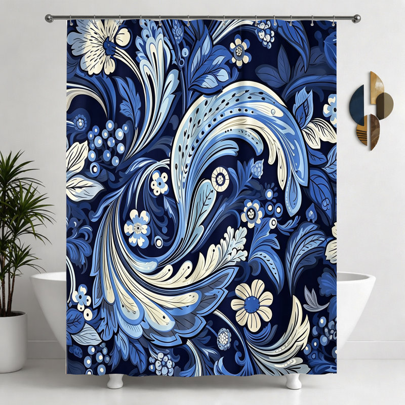 Rideaux de douche avec crochets inclus