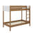 Twin Over Twin Bunk Bed With Boucle Upholstered Headboard And Footboard,Ladder, Safety Guardrails