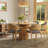 Round Solid Wood Base Dining Table For 1-6