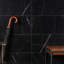 Carreau de marbre noir 12 po x 24 po Blackout Nero Marquina-49499268