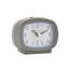 Quartz movement / Crystal Alarm Tabletop Clock in Silver